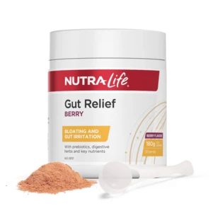 (PRE ORDER) Nutra-Life Gut Relief Berry Flavour 180g shelf life 2 yrs